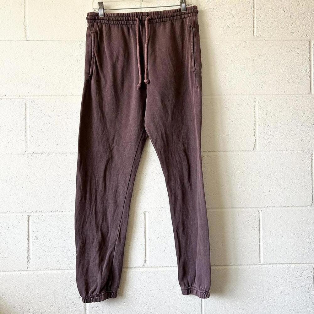 PacSun Men's Burgundy Drawstring Joggers Sweatpants Lounge Pants Men's Small